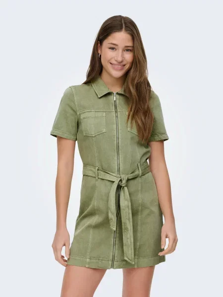 ONLY Rochie tip bluză oliv
