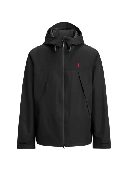 Fleece polo Polo Ralph Lauren με κέντημα με λαιμόκοψη v κόκκινο