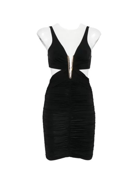 Rochie mini Elisabetta Franchi cu volane negru
