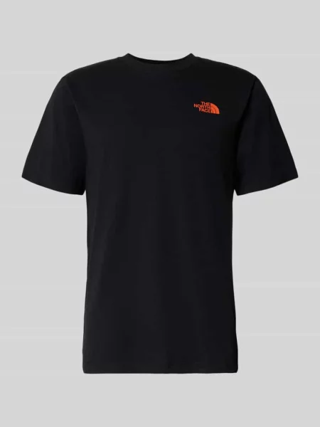T-shirt z logo i okrągłym dekoltem The North Face czarna