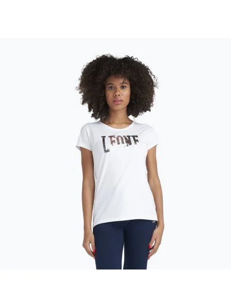 Дамска тениска LEONE Big Logo Basic whisper white бяло