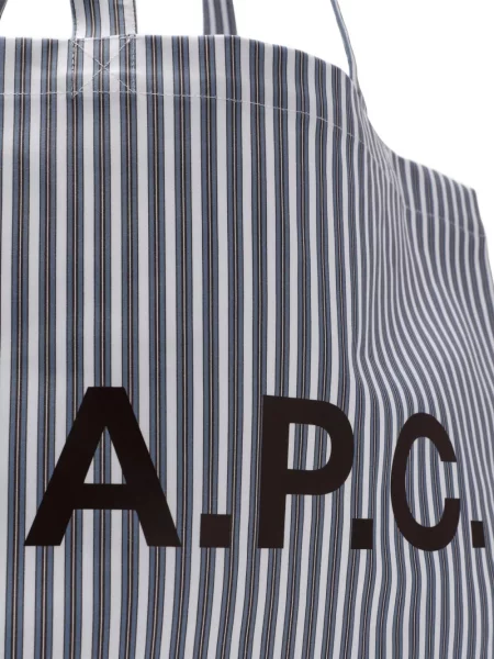 Geantă shopper A.p.c. cu imagine albastru