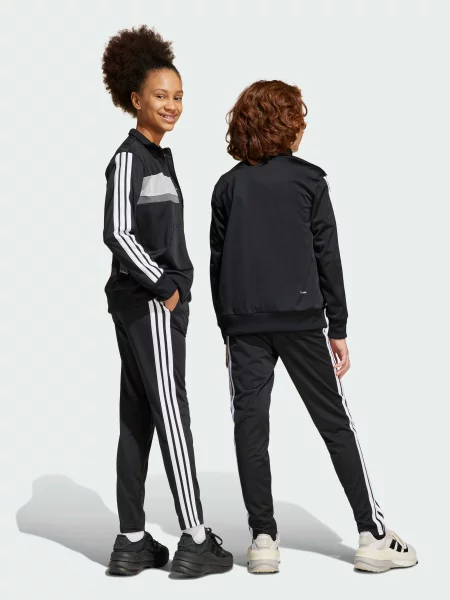 Спортивный костюм Adidas в полоску черный
