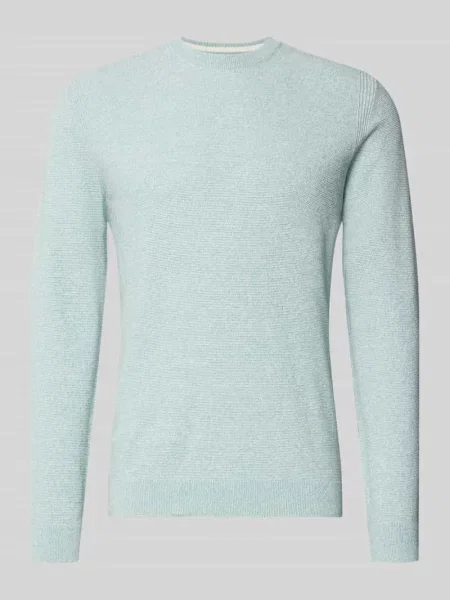 Sweter z dzianiny o kroju regular fit z czystej bawełny Tom Tailor