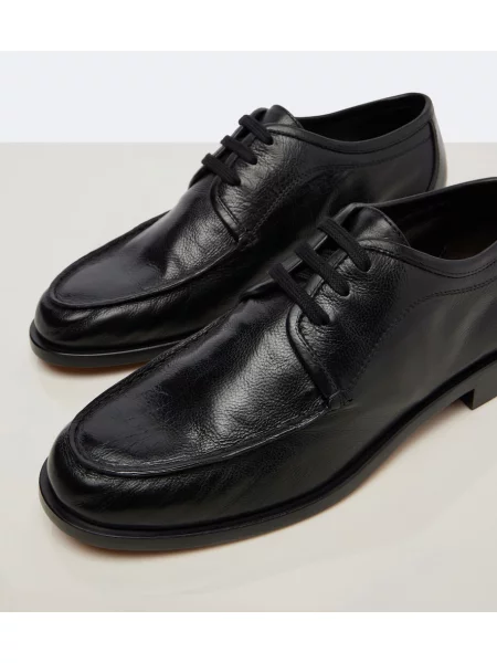 Pantofi derby The Row din piele negru