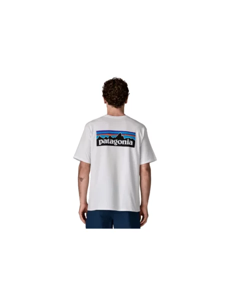 Koszulka sportowa Patagonia z logo biała