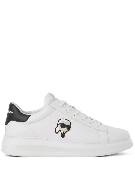 Sneakerși Karl Lagerfeld din piele alb