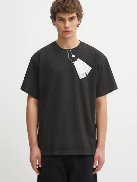 Maison Margiela tricou din cu imprimeu alb