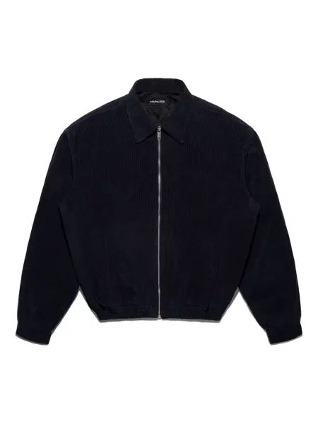 Geacă Mainless de catifea cord albastru