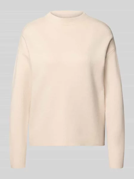 Sweter z dzianiny o kroju oversized z prążkowaną stójką Christian Berg Woman