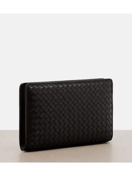 Geantă plic Bottega Veneta din piele maro