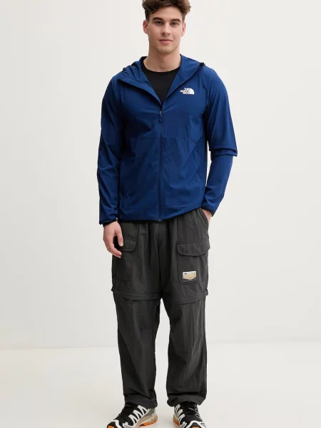 The North Face μπουφάν πεζοπορίας Ανδρικά Woven μπλε