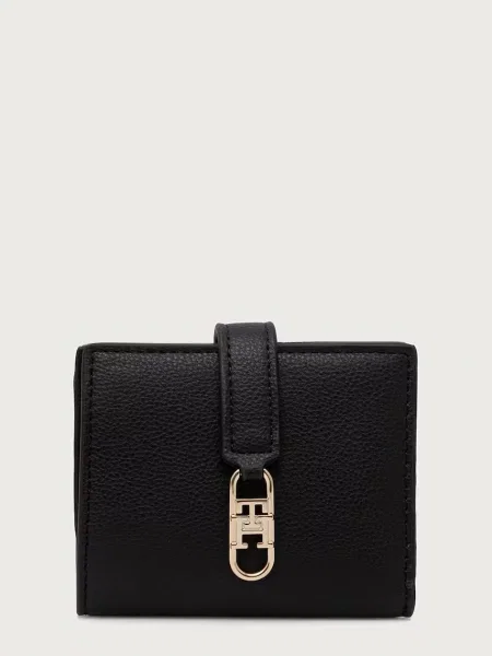 Tommy Hilfiger portofel pentru femei cu imitație de piele negru