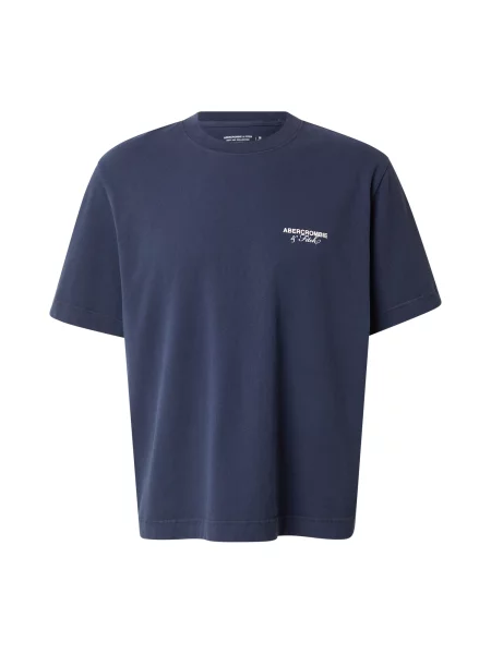 Abercrombie & Fitch Majica CITIES temno modra bela