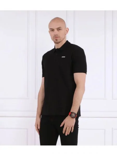 HUGO Tenisz póló fekete