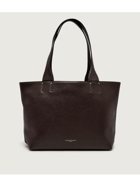 GIANNI CHIARINI De piele geantă shopper Barbara maro