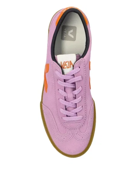 Sneakerși Veja din piele de căprioară violet