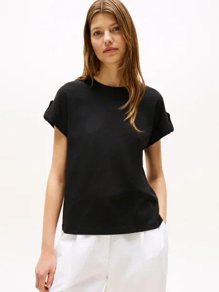TOMMY HILFIGER Tricou negru