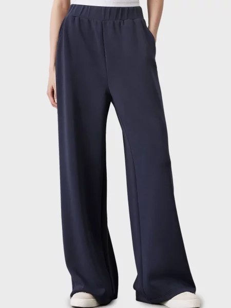 Спортивні штани Calvin Klein Jeans з модала сині