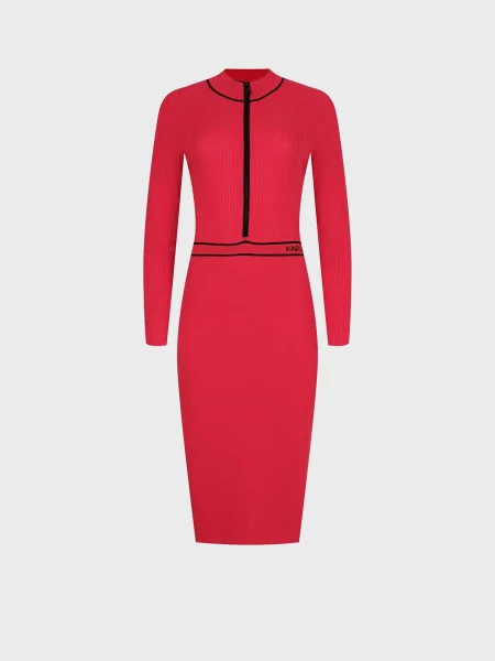 Платье мини Karl Lagerfeld красное