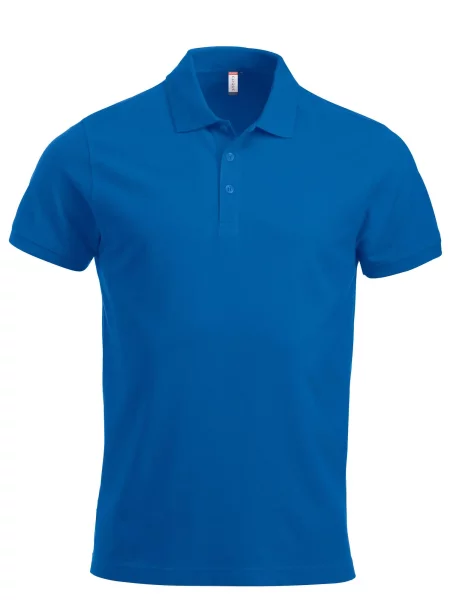 Clique Classic Lincoln S/S Polo — nowoczesny krój royal blue niebieska