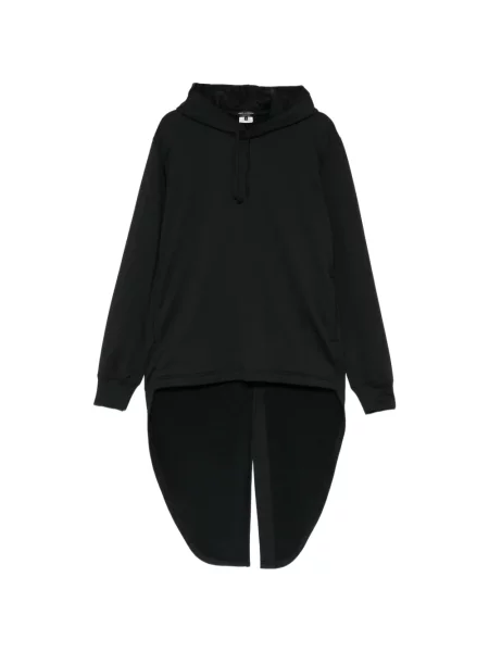 Hanorac cu glugă Comme Des Garcons Homme Plus asimetric negru