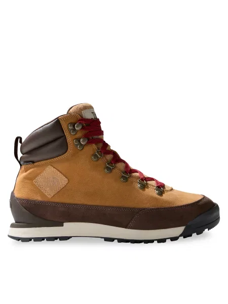 Sneakerși The North Face din piele maro