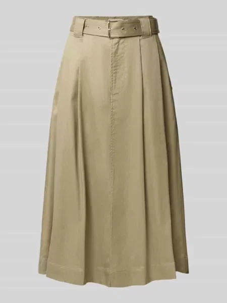 Spódnica plisowana z paskiem model Koda Billie' Mos Mosh beżowa