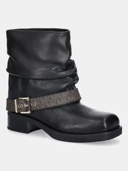 MICHAEL Michael Kors cizme de piele Colby cu plat negru