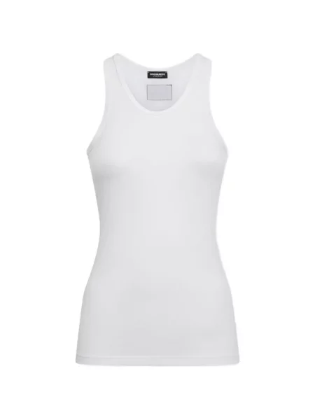 Top Dsquared2 cu autograf alb