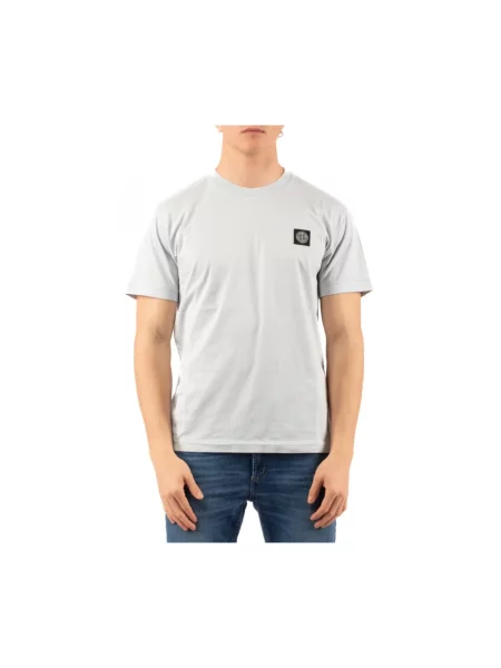 Koszulka Stone Island z kamieniami casual szara