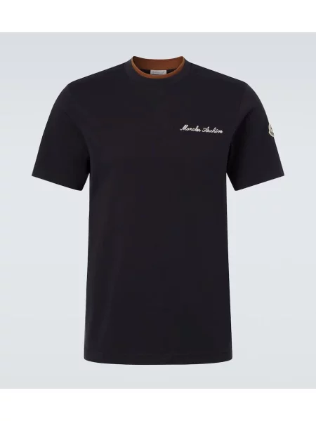Tricou Moncler din jerseu albastru