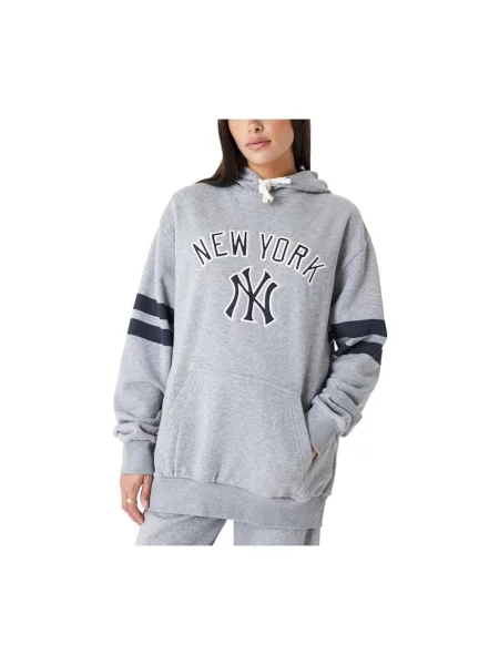 Bluza z kapturem New Era z kapturem szara