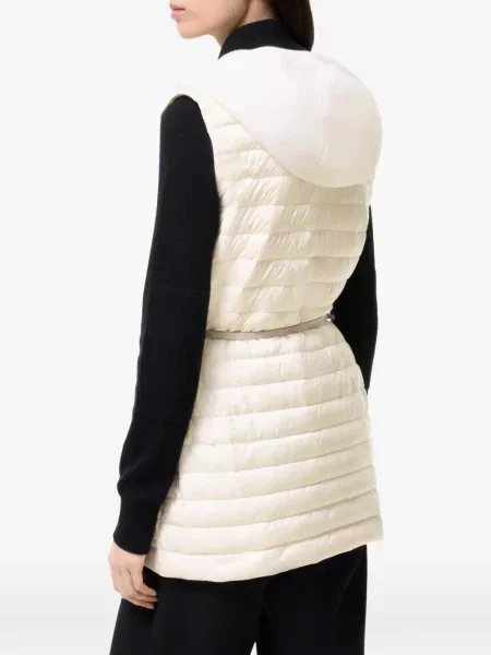 Vestă Burberry cu glugă alb