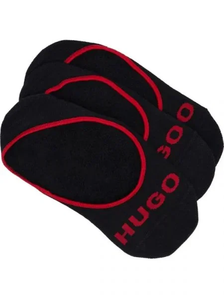 Hugo Bodywear 3 db-os zokni/titokzokni szett fekete