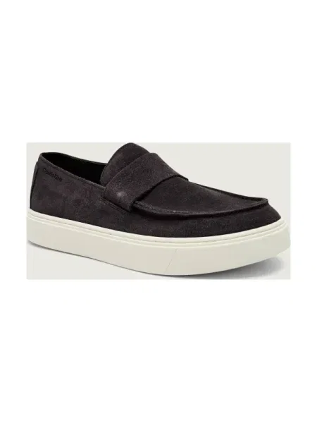 Pantofi loafer Calvin Klein din piele gri