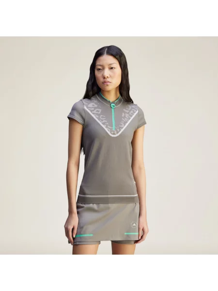 Koszulka adidas by Stella McCartney TrueNature Golf Polo szary