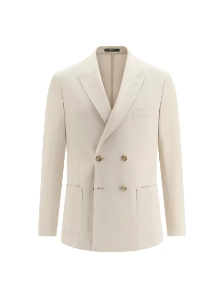 Marynarka Boggi Milano z dżerseju beżowa