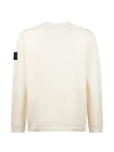 Pulover Stone Island cu decolteu rotund cu strasuri