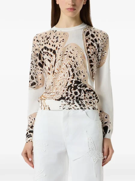 Tricou Blumarine cu imagine alb
