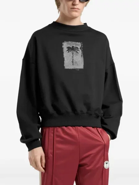 Hanorac crewneck Palm Angels negru