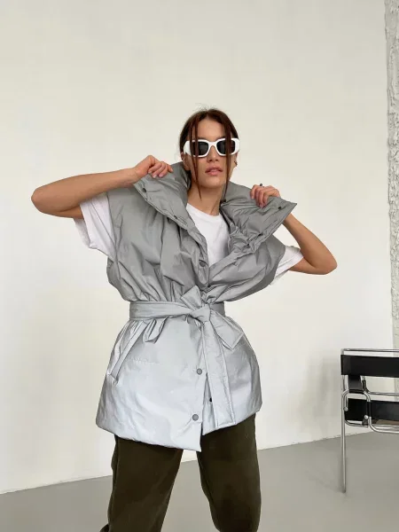 Жилет з утеплювачем Milirud світло-сірий нейлон/поліестер сірий