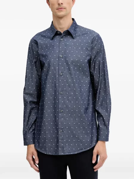 Cămașă Armani Exchange albastru