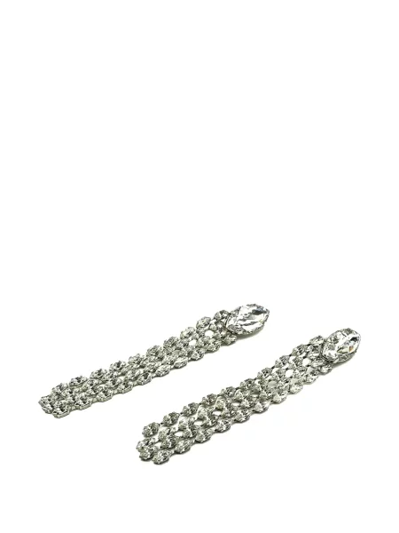 Обеци Jennifer Gibson Jewellery с кристали сребристо