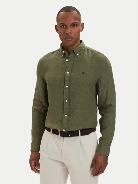 TOMMY HILFIGER Cămașă oliv verde
