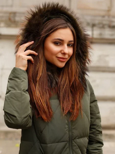 Kurtka Perso brązowa