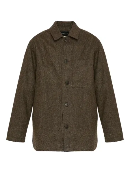 Яке Yves Salomon от туид кафяво