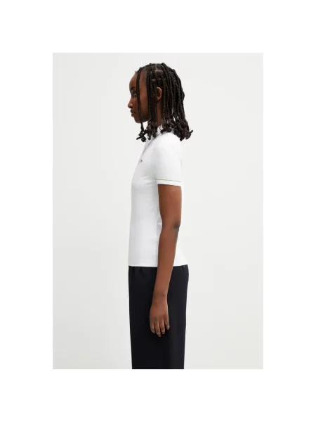 Lacoste Koszulka Polo Z Dżerseju weiss biała