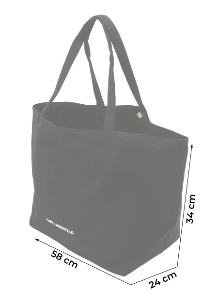 Geantă shopper Karl Lagerfeld alb