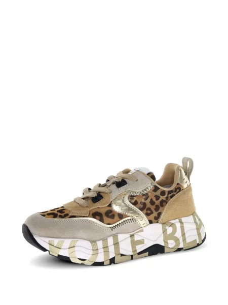 Sneakerși Voile Blanche cu imagine cu model leopard